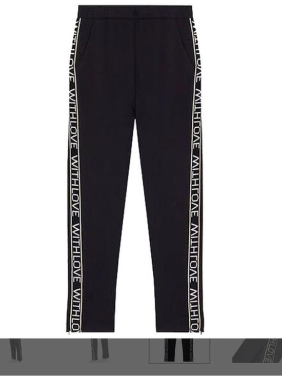 Maje Pants - Maje Black Elastic Waist Wide Leg Pants Size Medium
